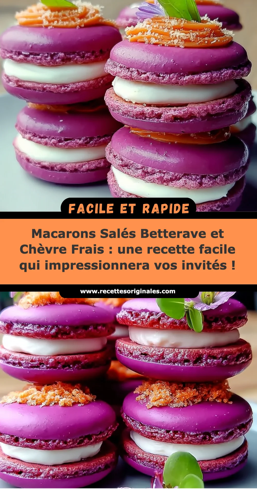 Macarons Salés Betterave et Chèvre Frais : une recette facile qui impressionnera vos invités !