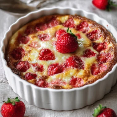 Recette de Clafoutis Léger aux Fraises (Délicieux et Facile !)