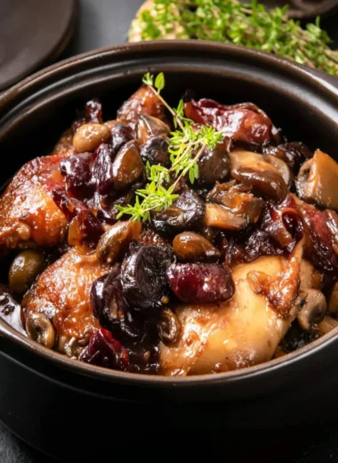 Recette de Coq au Vin Rouge à l'Ancienne (Plat Réconfortant)