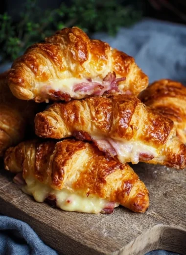 Recette de Croissants Lardons-Raclette (Faciles et Gourmands !)