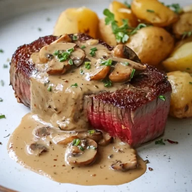 Recette de Filet de Bœuf à la Crème aux Échalotes (Savoureux et Réconfortant)