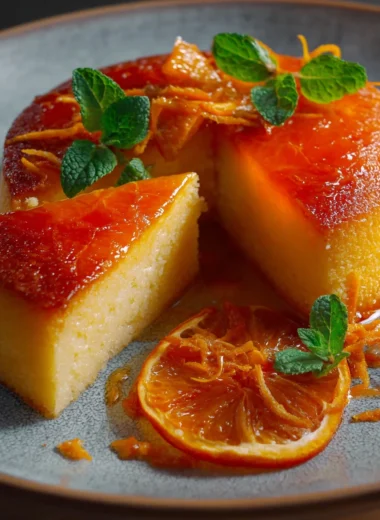 Recette de Gâteau de Semoule à l'Orange Léger et Délicieux
