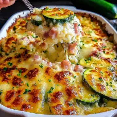 Recette de Gratin de Courgettes au Jambon et Riz (Facile et Réconfortant !)