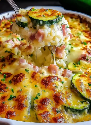 Recette de Gratin de Courgettes au Jambon et Riz (Facile et Réconfortant !)