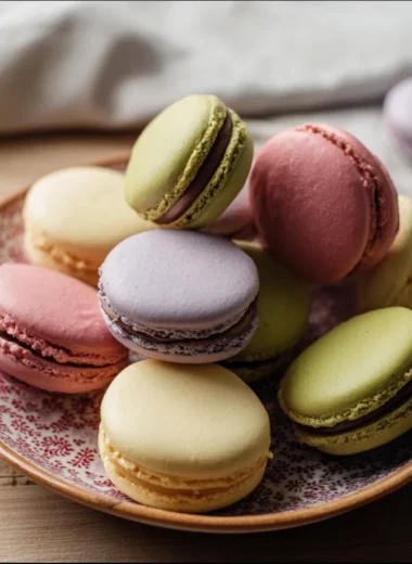 Recette de Macarons Colorés à la Ganache Chocolat et Crème Vanille