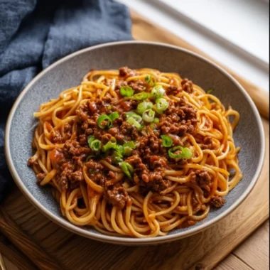 Recette de Nouilles Épicées au Bœuf et à l'Ail (Rapide et Savoureux !)
