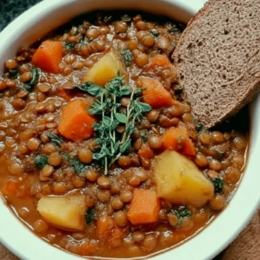 Recette de Ragoût de Lentilles et Légumes Réconfortant