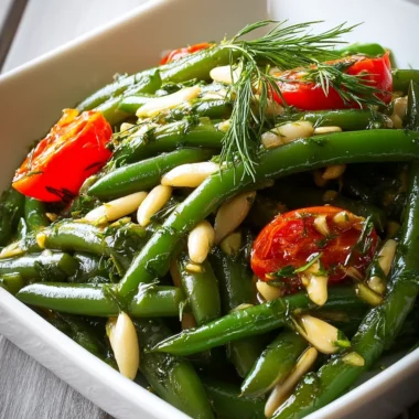 Recette de Salade de Haricots Verts à l'Italienne (Facile et Savoureuse !)