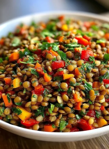 Recette de Salade de Lentilles Simple et Délicieuse