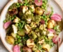 Recette de Salade de Printemps aux Pommes de Terre, Petits Pois, Manouri et Pesto