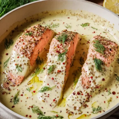 Recette de Saumon à la Crème et à la Moutarde au Four