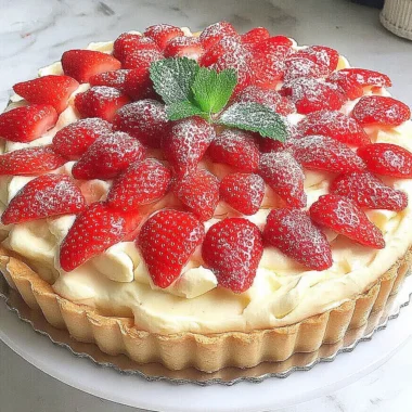 Recette de Tarte aux Fraises à la Crème de Mascarpone (Facile et Délicieuse !)