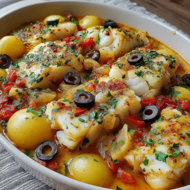 Recette de Bacalhau à la Portugaise (Savoureux et Réconfortant !)