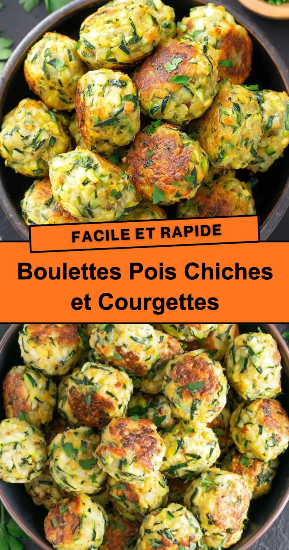 Recette de Boulettes de Pois Chiches et Courgettes Savoureuses et Faciles