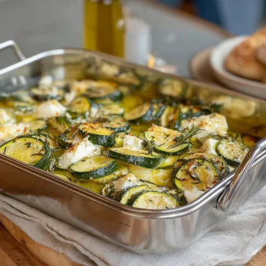 Recette de Courgettes Feta au Four (Facile et Savoureuse !)