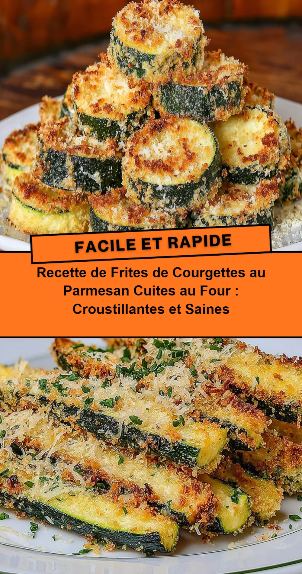 Recette de Frites de Courgettes au Parmesan Croustillantes et Saines
