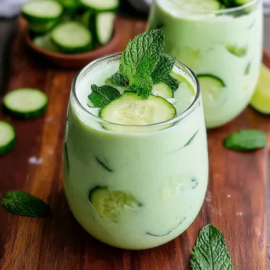 Recette de Gaspacho de Concombre, Yaourt Grec et Menthe (Ultra Rafraîchissant !)