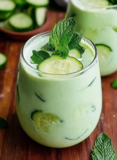 Recette de Gaspacho de Concombre, Yaourt Grec et Menthe (Ultra Rafraîchissant !)