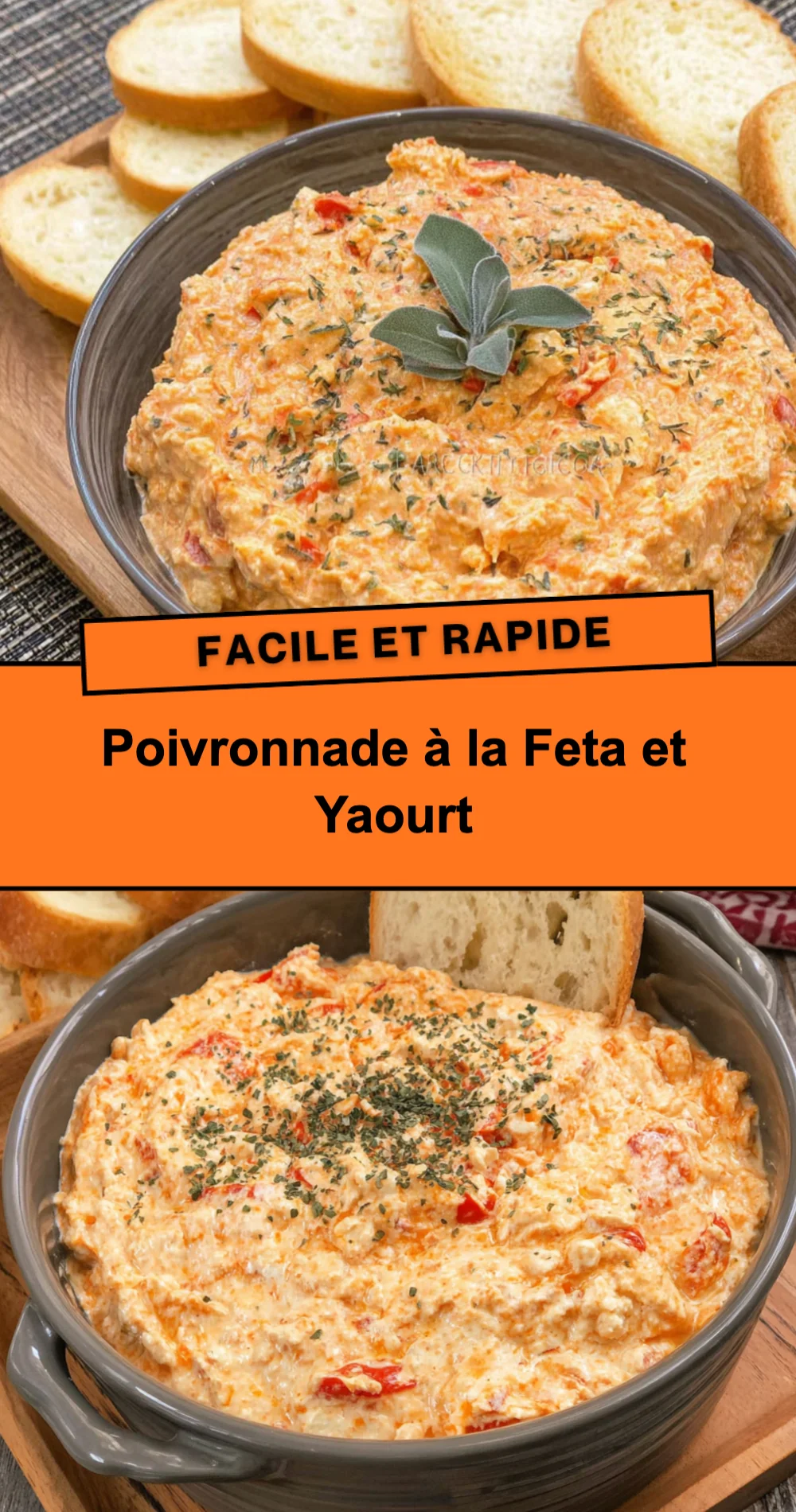 Recette de Poivronnade à la Feta et Yaourt (Facile et Savoureuse)