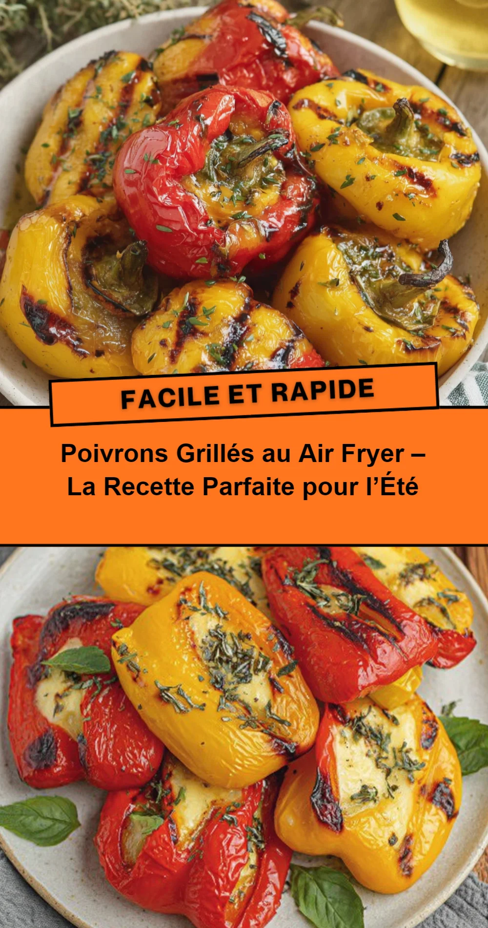 Recette de Poivrons Grillés au Air Fryer pour un Été Savoureux