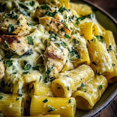 Recette de Poulet Crémeux Fromage Rigatoni (Facile et Savoureux !)