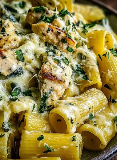 Recette de Poulet Crémeux Fromage Rigatoni (Facile et Savoureux !)