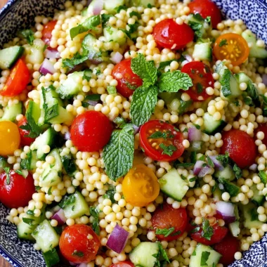 Recette de Salade de Couscous Perlé Fraîche et Savoureuse