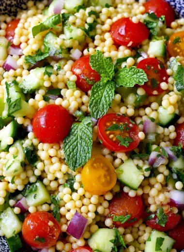 Recette de Salade de Couscous Perlé Fraîche et Savoureuse