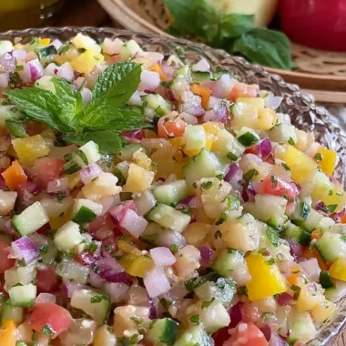 Recette de Salade Fraîcheur Colorée aux Légumes et Herbes