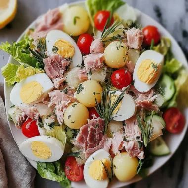 Recette de Salade Niçoise Traditionnelle (Fraîche et Savoureuse !)