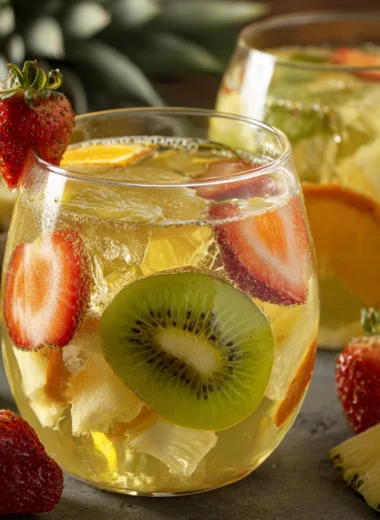 Recette de Sangria Blanche Tropicale Rapide pour un Été Rafraîchissant