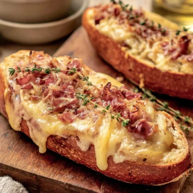 Recette de Baguette Farcie Tartiflette en 15 Minutes (Réconfortante !)