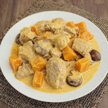 Recette de Blanquette de Dinde aux Marrons et Potiron (Réconfortante !)