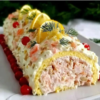 Recette de Bûche Salée aux Saveurs de la Mer (Facile et Festive !)