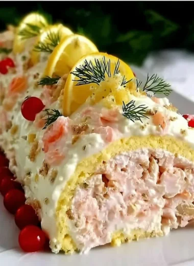 Recette de Bûche Salée aux Saveurs de la Mer (Facile et Festive !)
