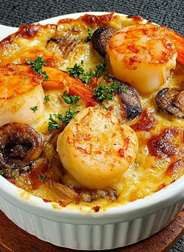 Recette de Cassolette de la Mer avec Saint-Jacques, Crevettes et Champignons