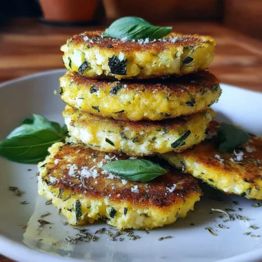 Recette de Galettes Croustillantes Courgettes Chèvre Basilic