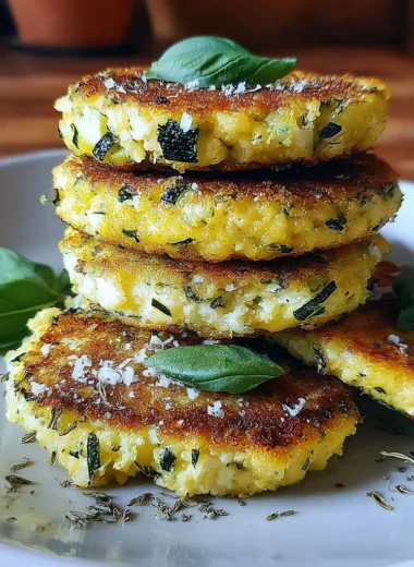 Recette de Galettes Croustillantes Courgettes Chèvre Basilic