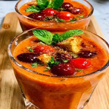Recette de Gaspacho Andalou Ultra-Frais aux Tomates Cerises (Parfait pour l'Été !)