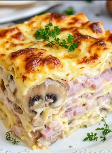 Recette de Lasagnes aux Champignons, Jambon et Fromage (Faciles et Savoureuses !)