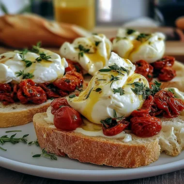 Recette de Pâtes Burrata Tomates Confites (Facile et Réconfortant !)