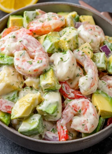 Recette de Salade Crémeuse de Crevettes et d'Avocat (Rapide et Délicieuse !)