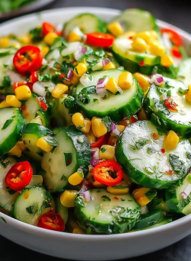 Recette de Salade de Concombre Mexicaine Épicée (Rafraîchissante pour l'Été !)
