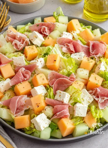 Recette de Salade Melon Feta Jambon Cru (Fraîche et Savoureuse !)