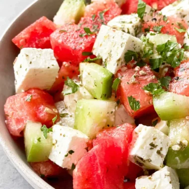 Recette de Salade Pastèque Estivale Rafraîchissante
