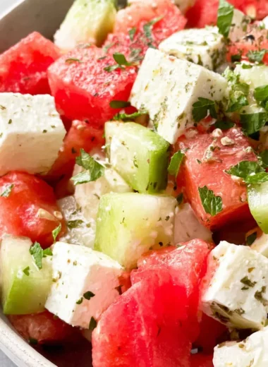 Recette de Salade Pastèque Estivale Rafraîchissante