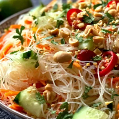 Recette de Salade Thaï Cacahuète Maison (Délicieuse et Facile !)