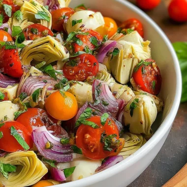 Recette de Salade Toscane aux Artichauts et Tomates (Facile et Savoureuse !)