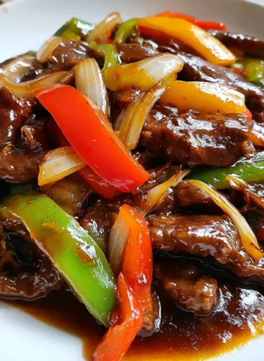 Recette de Sauté de Bœuf aux Poivrons et Oignons (Savoureux et Réconfortant !)