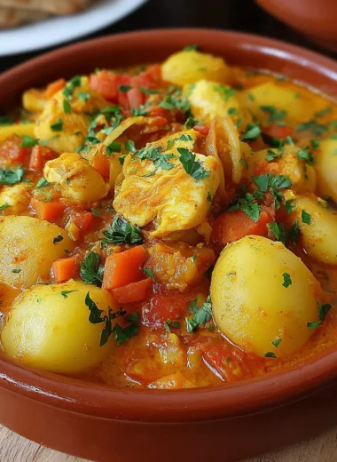Recette de Tajine de Lotte au Safran et au Curry (Délicieuse et Facile !)
